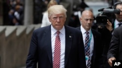 President Donald Trump arrives for a welcome ceremony for the G-7 summit in the Ancient Theatre of Taormina in the Sicilian citadel of Taormina, Italy, May 26, 2017. 