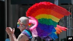 عکس از یک مراسم دیگرباشان جنسی در سال ۲۰۲۰ در نیویورک