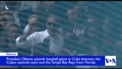 Obama, Castro Watch Tampa Bay Rays, Cuban Nationals Baseball Game