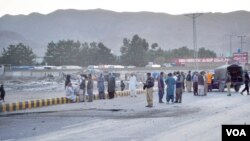 دھماکے کے مقام پر پولیس کی نفری موجود ہے