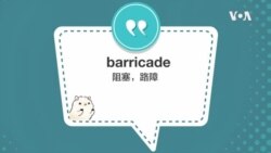 学个词 - barricade