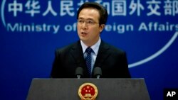 Juru bicara Kementerian Luar Negeri China, Hong Lei menegaskan dukungan Beijing bagi solusi damai di Suriah (foto: dok). 