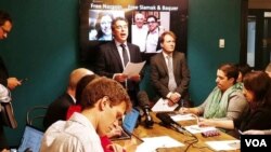 نشست خبری اتحاد خانواده‌ها علیه گروگانگیری توسط دولت‌ها