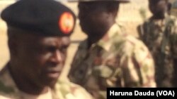 Janar Rogers Nicholas kwamandan rundunar sojojin Najeriya dake fafatawa da 'yan Boko Haram a arewa maso gabashin kasar