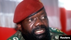 Jonas Savimbi, mokambi ya Unita, le 22 fevrier 2002.