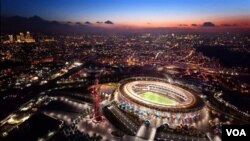 Stadion Olimpiade West Ham sebagaimana yang diilustrasikan seorang artis pasca Olimpiade 2012. (Foto: dok)