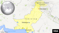 ផែន​ទី​បង្ហាញ​ពីតំបន់ Kashmir ដែល​គ្រប់គ្រង​ដោយ​បាគីស្ថាន។ ឥណ្ឌា​ និង​បាគីស្ថាន​បន្ទោស​គ្នាទៅ​វិញ​ទៅ​មក បន្ទាប់​ពី​ការ​ផ្ទុះ​អំពើ​ហិង្សា​នៅ Kashmir។