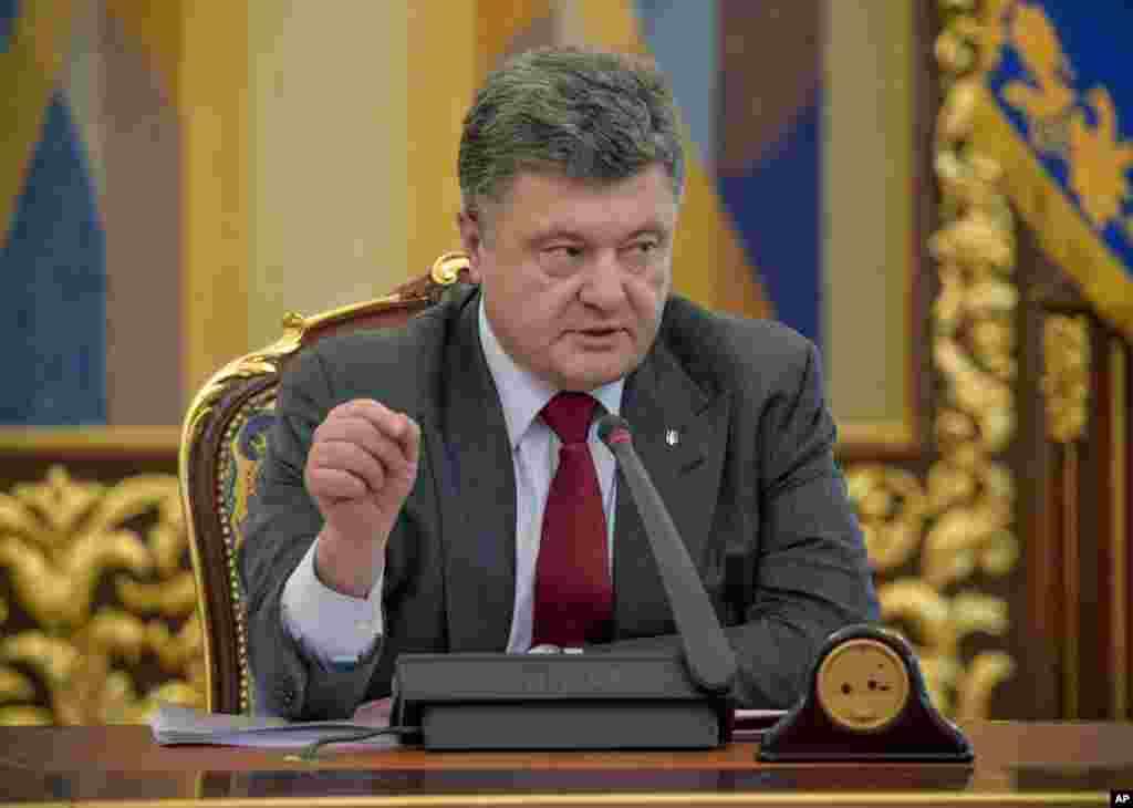 Ukrainian President Petro Poroshenko:&nbsp; ``(The) tragedy showed again that terrorism is not localized, but a world problem. And the external aggression against Ukraine is not just our problem, but a threat to European and global security.&#39;&#39;
