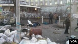 კიევის მაიდანი 18 თებერვლის შეტაკების შემდეგ, აქვე აღმოაჩინეს ქართველი ზურაბ ხურციას ცხედარიც