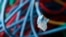 FILE - An internet cable is seen in a server room.