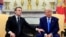 U.S. President Trump meets with French President Macron, in Washington