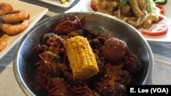 The Viet-Cajun crawfish is one of the popular items on the menu at the Houston-based restaurant, Crawfish & Noodles.