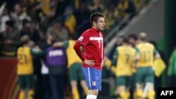 Srpski reprezentativac Zoran Tošić posle jednog od golova Australije