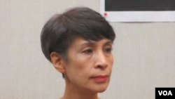 台湾公民媒体文化协会理事长冯贤贤(美国之音张永泰拍摄)