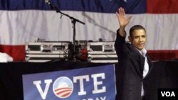 Presiden Barack Obama melakukan kampanye terakhir sebelum pemilu sela hari Selasa.