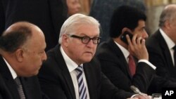 FILE - German Foreign Minister Frank-Walter Steinmeier, Nov. 14, 2015. 