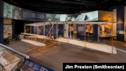 Images of the 1903 Wright Flyer in the “Wright Brothers & The Invention of the Aerial Age” gallery at the Smithsonian Air and Space Museum in Washington, DC, September 7, 2022. (Smithsonian photo by Jim Preston)