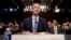 CEO Facebook Mark Zuckerberg bersaksi di hadapan Komite Perdagangan dan Kehakiman di Gedung Capitol, Washington, 10 April 2018, terkait penggunaan data pengguna Facebook untuk menarget pemilih dalam pemilu AS 2016. 