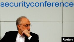 Iranian Foreign Minister Ali Akbar Salehi arrives at the 49th Conference on Security Policy in Munich February 3, 2013.