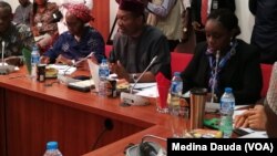 Ministar Kudi Kemi Adeosun a gaban kwamitin kasafin kudi na Majalisar Dattawa