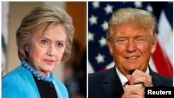 Hillary Clinton dan Donald Trump saling sindir dalam kampanye mereka (foto: dok).