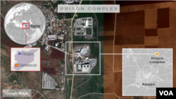 Prison complex near Aleppo, Syria