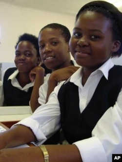Secondary school students at KwaMhlanga High School in Mpumalanga, South Africa.