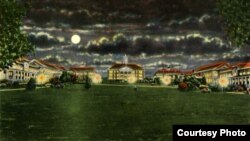 Most college campuses still look like this early postcard view of James Madison University in Virginia from the days when it was a teachers’ college. (Library of Congress)