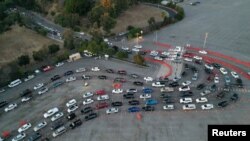 რიგი კოვიდ-19-ის ტესტზე ლოს-ანჯელესში