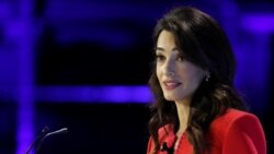 Pengacara hak asasi manusia Amal Clooney dalam sebuah kesempatan di London, pada 2019. (Foto: AFP)