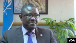 Patrick Kormawa, head of the U.N. Food and Agricultural Organization (FAO) in southern Africa, pictured here in Harare, Zimbabwe, Nov. 12, 2018, says depending on rain-fed agriculture on the continent is not a good idea anymore. (C. Mavhunga/VOA)