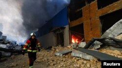 حمله موشکی روسیه به کی‌یف.