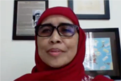 Pendiri dan Ketua Yayasan Pekka, Nani Zulminarni, dalam tangkapan layar. (Foto: VOA/Nurhadi Sucahyo)