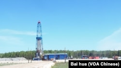 天然气工业公司在俄罗斯西伯利亚的一处油井