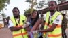 Paramedics help a student who was injured during an attack by Somalia's al-Qaida-linked al-Shabab gunmen at Garissa University College, April 2, 2015. 