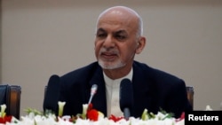 Avganistanski predsednik Ašaraf Gani govori tokom konferencije o miru i bezbednosnij saradnji u Kabulu, Avganistan, 28. februara 2018.