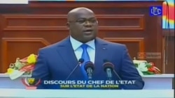 Félix Tshisekedi alobi "2020 ezali mobu ya mosala" na lisikulu liboso ya Congrès