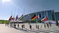 The handover ceremony of the new NATO headquarters during a one-day NATO Summit, in Brussels, Belgium, May 25, 2017