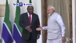 VOA60 Afirka: Shugaban Afrika Ta kudu Cyril Ramaphosa Da Firaministan Kasar India Marendra Modi Sun Kulla Yarjejeniyar Huldar Kasuwanci