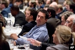 Rep. Devin Nunes, R-Calif., attends a speech by President Donald Trump at the 2018 House and Senate Republican Member Conference at The Greenbrier, in White Sulphur Springs, West Virginia, Feb. 1, 2018.