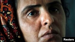 Mukhtaran Mai gives an interview at a school in Meerwala, in Pakistan's central Punjab province, April 22, 2011.