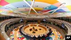 Ukumbi wa mikutano wa Umoja wa Ulaya huko Brussels