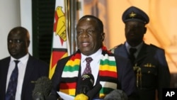 Rais wa Zimbabwe Emmerson Mnangangwa 