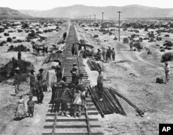 Chinese laborers built the transcontinental railroad on May 10, 1868.