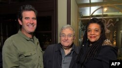 Amos Newman, Randy Newman and Kathryn Bostic attend the Marriage Story LA Tastemaker at Four Seasons Los Angeles at Beverly Hills, Los Angeles, California, December 06, 2019.