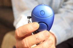 The Malawian government is distributing devices such as this one as part of efforts to stop attacks on albinos. (Lameck Masina/VOA)