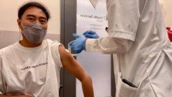 Jakkrit Yompayorm received his first dose of the Pfizer vaccine in Virginia. (By Jakkrit Yompayorm)