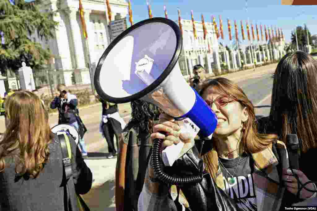 Better social rights, safety and justice were demanded at the The International Women's day protest in Skopje, 8th of March, 2025