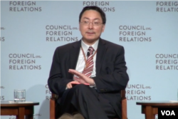 黄严忠，美国外交关系协会研究员(美国之音方冰拍摄)