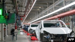 미국 텍사스 오스틴 소재 전기차 회사 '테슬라' 생산 공장 (자료사진)